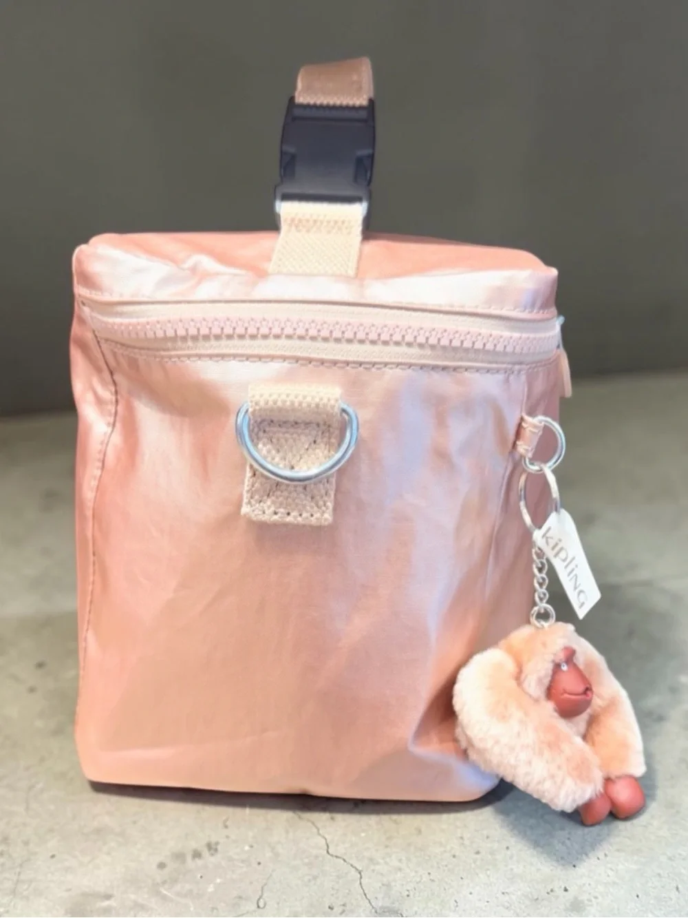 KIPLING Lunch bag Graham Insulated Travel School Food Bag Quartz Metallic